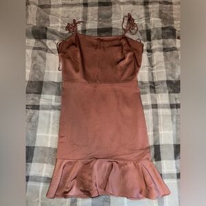 Light pink mini dress